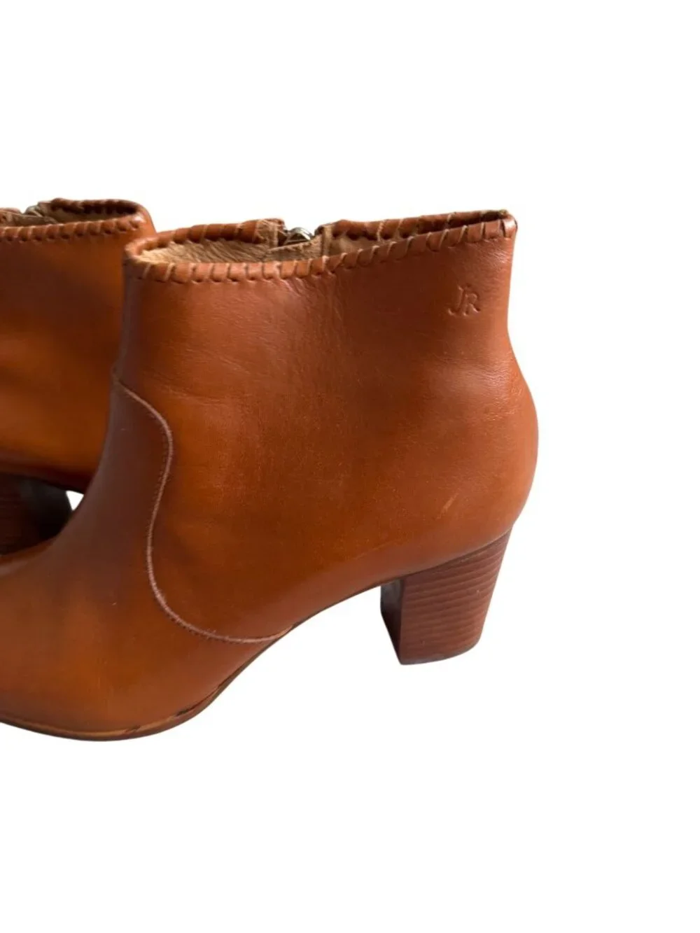 JACK ROGERS Tan Leather Ankle Boots Size 8.5
